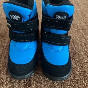 Blue and Black Kids Shoes